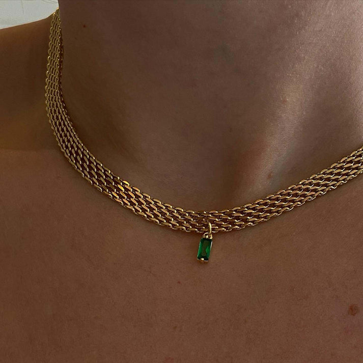 Lumina Multicolor Crystal Woven Necklace