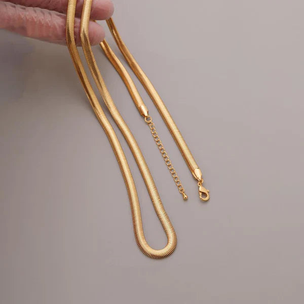 Flat Snake Chain Necklace