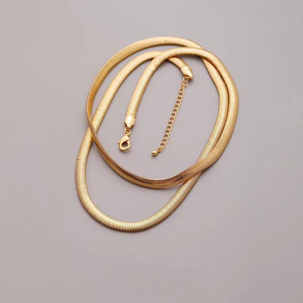 Flat Snake Chain Necklace