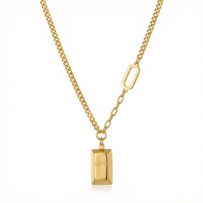 14K Textured Necklace