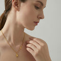 14K Textured Necklace